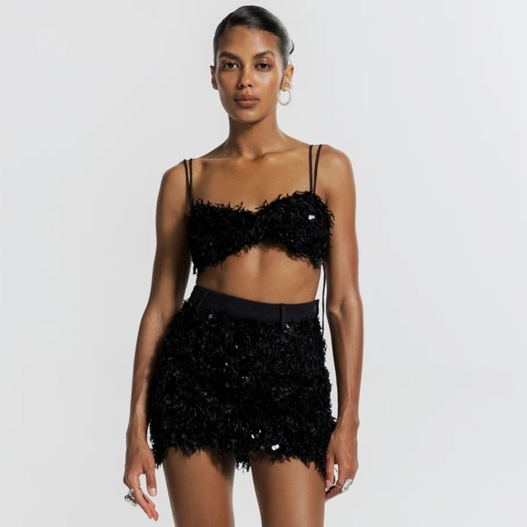 CULTNAKED Power Spike skort in Onyx Bloom - Picture 2 of 5